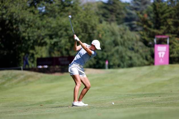 EVIAN-LES-BAINS, FRANCE - 12.07.2025: Dewi Weber (NED) of The Amundi Evian Championship at the Evian Resort Golf Club on July 12, 2025 in Evian-les-Bains, France.