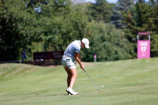 EVIAN-LES-BAINS, FRANCE - 12.07.2025: Dewi Weber (NED) of The Amundi Evian Championship at the Evian Resort Golf Club on July 12, 2025 in Evian-les-Bains, France.
