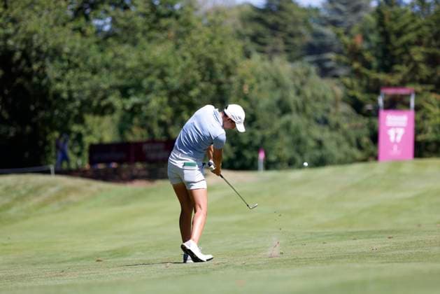 EVIAN-LES-BAINS, FRANCE - 12.07.2025: Dewi Weber (NED) of The Amundi Evian Championship at the Evian Resort Golf Club on July 12, 2025 in Evian-les-Bains, France.