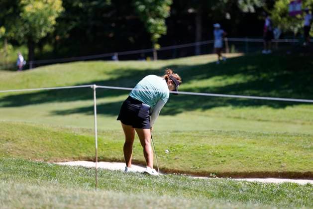 EVIAN-LES-BAINS, FRANCE - 12.07.2025: Soo Bin Joo (KOR) of The Amundi Evian Championship at the Evian Resort Golf Club on July 12, 2025 in Evian-les-Bains, France.