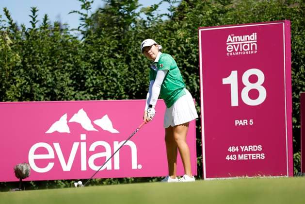 EVIAN-LES-BAINS, FRANCE - 12.07.2025: Clarisa Temelo (MEX) of The Amundi Evian Championship at the Evian Resort Golf Club on July 12, 2025 in Evian-les-Bains, France.
