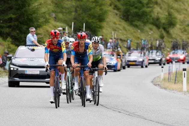 CYCLING - Tour of Austria 2025 KUEHTAI,AUSTRIA,12.JUL.25 - CYCLING - Tour of Austria, stage 3, Innsbruck - Kuehtai. Image shows peloton.  GEPAxpictures xMichaelxKristen