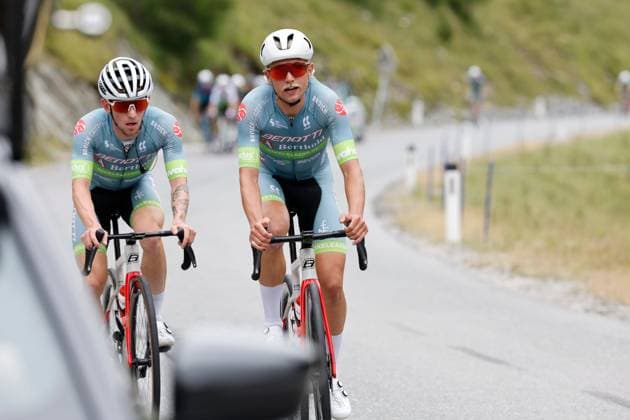CYCLING - Tour of Austria 2025 KUEHTAI,AUSTRIA,12.JUL.25 - CYCLING - Tour of Austria, stage 3, Innsbruck - Kuehtai. Image shows Albert Gathemann (GER Bonetti Berthold).  GEPAxpictures xMichaelxKristen