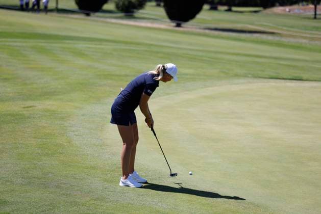 EVIAN-LES-BAINS, FRANCE - 12.07.2025: Anna Nordqvist (SWE) of The Amundi Evian Championship at the Evian Resort Golf Club on July 12, 2025 in Evian-les-Bains, France.