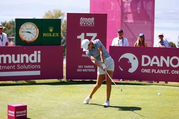 EVIAN-LES-BAINS, FRANCE - 12.07.2025: Dewi Weber (NED) of The Amundi Evian Championship at the Evian Resort Golf Club on July 12, 2025 in Evian-les-Bains, France.