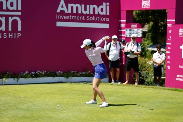 EVIAN-LES-BAINS, FRANCE - 12.07.2025: Pajaree Anannarukarn (THA) of The Amundi Evian Championship at the Evian Resort Golf Club on July 12, 2025 in Evian-les-Bains, France.