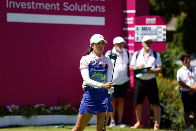 EVIAN-LES-BAINS, FRANCE - 12.07.2025: Pajaree Anannarukarn (THA) of The Amundi Evian Championship at the Evian Resort Golf Club on July 12, 2025 in Evian-les-Bains, France.