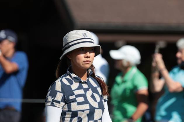 EVIAN-LES-BAINS, FRANCE - 12.07.2025: Jenny Shin (KOR) of The Amundi Evian Championship at the Evian Resort Golf Club on July 12, 2025 in Evian-les-Bains, France.