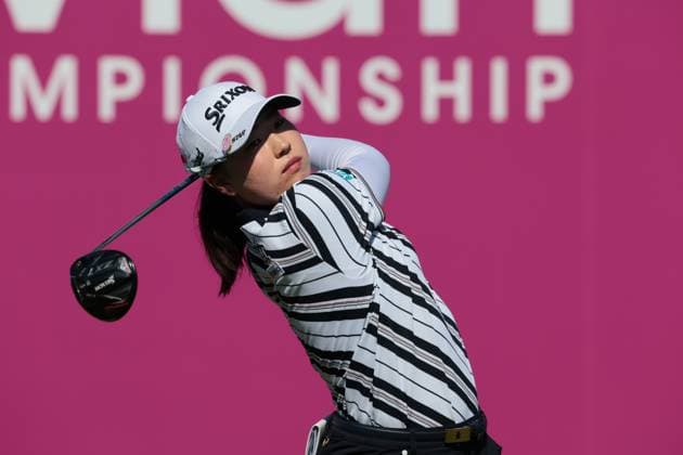 EVIAN-LES-BAINS, FRANCE - 12.07.2025: Rio Takeda (JPN) of The Amundi Evian Championship at the Evian Resort Golf Club on July 12, 2025 in Evian-les-Bains, France.
