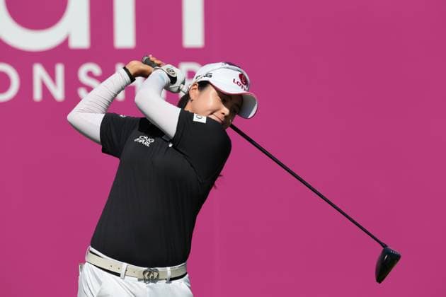 EVIAN-LES-BAINS, FRANCE - 12.07.2025: Hye-Jin Choi (KOR) of The Amundi Evian Championship at the Evian Resort Golf Club on July 12, 2025 in Evian-les-Bains, France.