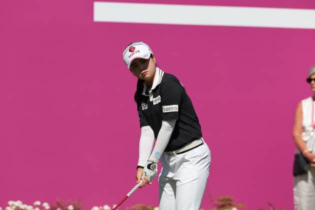 EVIAN-LES-BAINS, FRANCE - 12.07.2025: Hye-Jin Choi (KOR) of The Amundi Evian Championship at the Evian Resort Golf Club on July 12, 2025 in Evian-les-Bains, France.