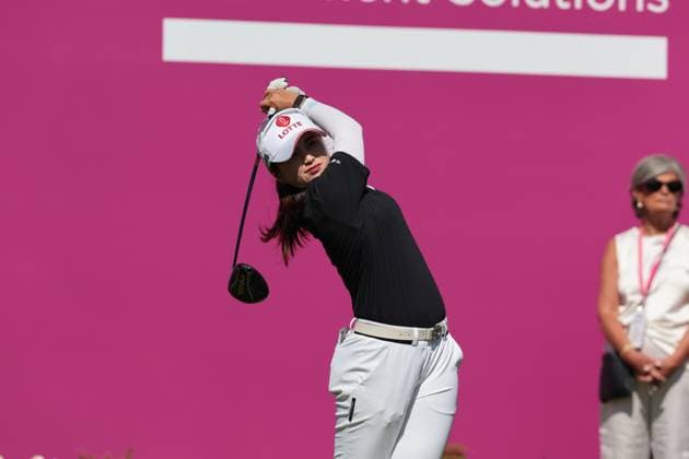 EVIAN-LES-BAINS, FRANCE - 12.07.2025: Hye-Jin Choi (KOR) of The Amundi Evian Championship at the Evian Resort Golf Club on July 12, 2025 in Evian-les-Bains, France.