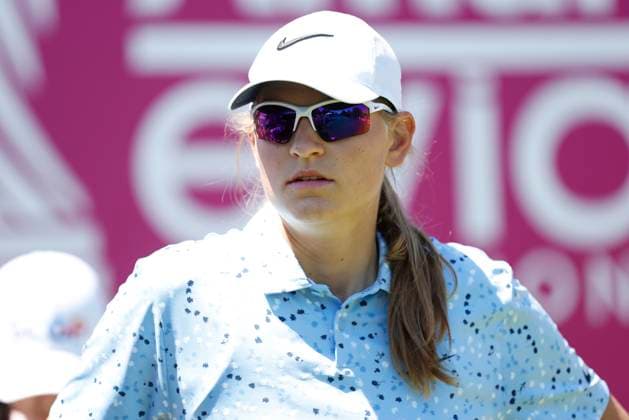 EVIAN-LES-BAINS, FRANCE - 12.07.2025: Helen Briem (GER) of The Amundi Evian Championship at the Evian Resort Golf Club on July 12, 2025 in Evian-les-Bains, France.