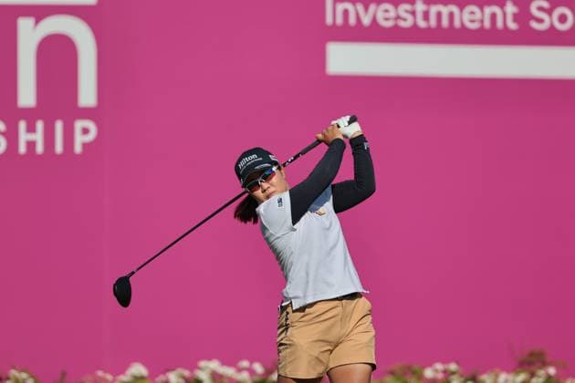 EVIAN-LES-BAINS, FRANCE - 12.07.2025: Nasa Hataoka (JPN) of The Amundi Evian Championship at the Evian Resort Golf Club on July 12, 2025 in Evian-les-Bains, France.