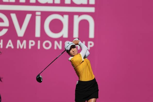 EVIAN-LES-BAINS, FRANCE - 12.07.2025: Minjee Lee (AUS) of The Amundi Evian Championship at the Evian Resort Golf Club on July 12, 2025 in Evian-les-Bains, France.