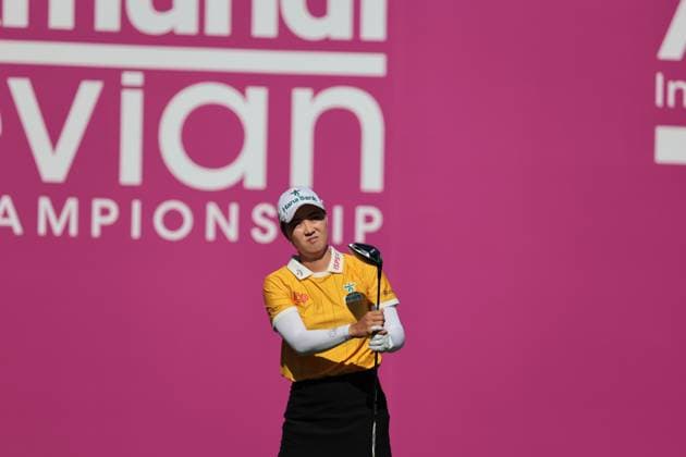 EVIAN-LES-BAINS, FRANCE - 12.07.2025: Minjee Lee (AUS) of The Amundi Evian Championship at the Evian Resort Golf Club on July 12, 2025 in Evian-les-Bains, France.