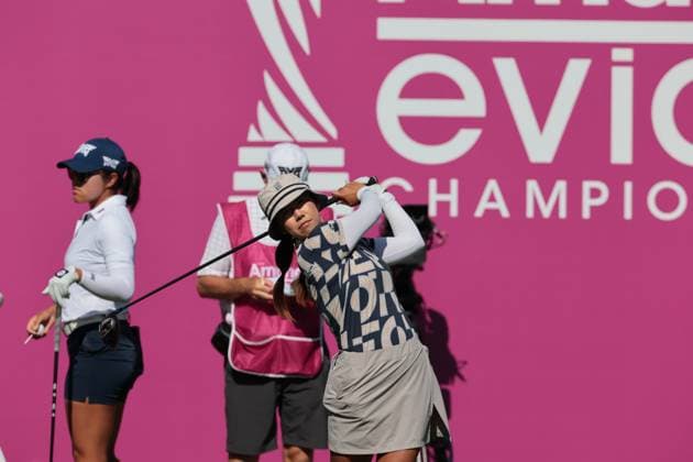 EVIAN-LES-BAINS, FRANCE - 12.07.2025: Jenny Shin (KOR) of The Amundi Evian Championship at the Evian Resort Golf Club on July 12, 2025 in Evian-les-Bains, France.