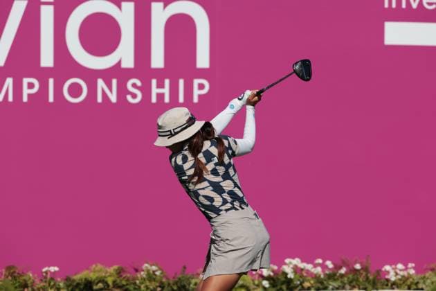 EVIAN-LES-BAINS, FRANCE - 12.07.2025: Jenny Shin (KOR) of The Amundi Evian Championship at the Evian Resort Golf Club on July 12, 2025 in Evian-les-Bains, France.