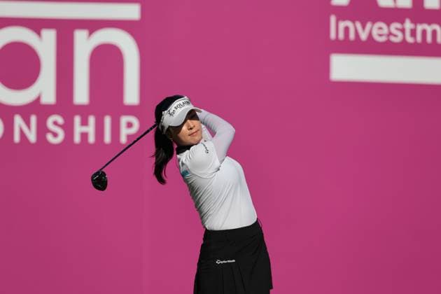 EVIAN-LES-BAINS, FRANCE - 12.07.2025: Ina Yoon (KOR) of The Amundi Evian Championship at the Evian Resort Golf Club on July 12, 2025 in Evian-les-Bains, France.