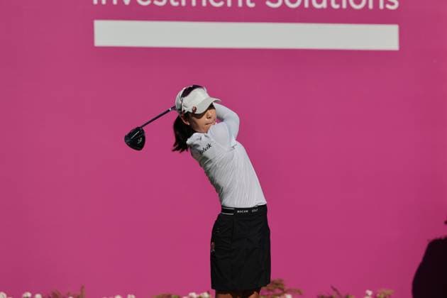 EVIAN-LES-BAINS, FRANCE - 12.07.2025: Mi Hyang Lee (KOR) of The Amundi Evian Championship at the Evian Resort Golf Club on July 12, 2025 in Evian-les-Bains, France.