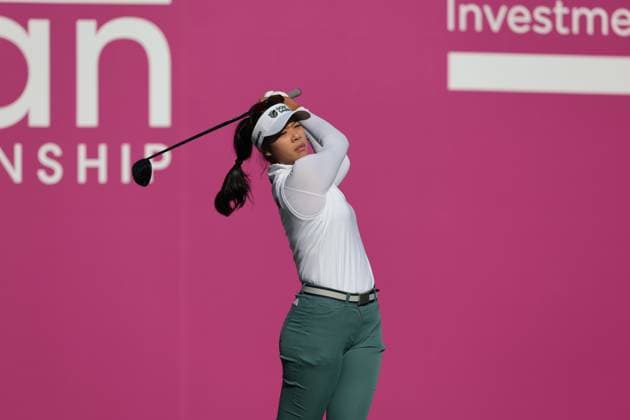 EVIAN-LES-BAINS, FRANCE - 12.07.2025: Patty Tavatanakit (THA) of The Amundi Evian Championship at the Evian Resort Golf Club on July 12, 2025 in Evian-les-Bains, France.