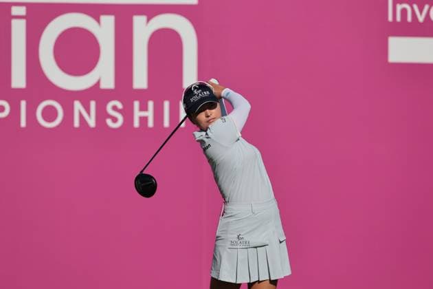 EVIAN-LES-BAINS, FRANCE - 12.07.2025: Jin Young Ko (KOR) of The Amundi Evian Championship at the Evian Resort Golf Club on July 12, 2025 in Evian-les-Bains, France.