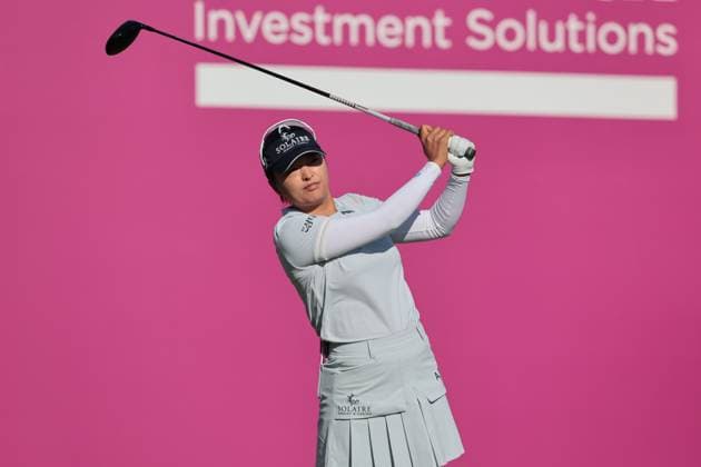 EVIAN-LES-BAINS, FRANCE - 12.07.2025: Jin Young Ko (KOR) of The Amundi Evian Championship at the Evian Resort Golf Club on July 12, 2025 in Evian-les-Bains, France.