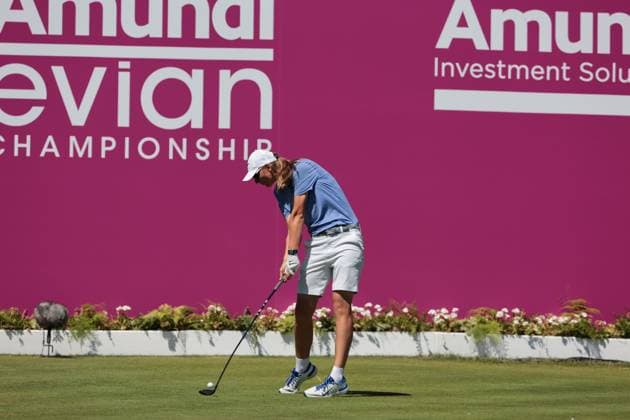 EVIAN-LES-BAINS, FRANCE - 12.07.2025: Helen Briem (GER) of The Amundi Evian Championship at the Evian Resort Golf Club on July 12, 2025 in Evian-les-Bains, France.