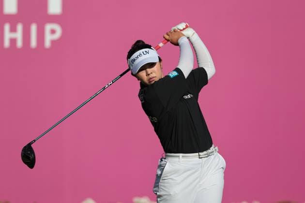 EVIAN-LES-BAINS, FRANCE - 12.07.2025: Miyu Yamashita (JPN) of The Amundi Evian Championship at the Evian Resort Golf Club on July 12, 2025 in Evian-les-Bains, France.