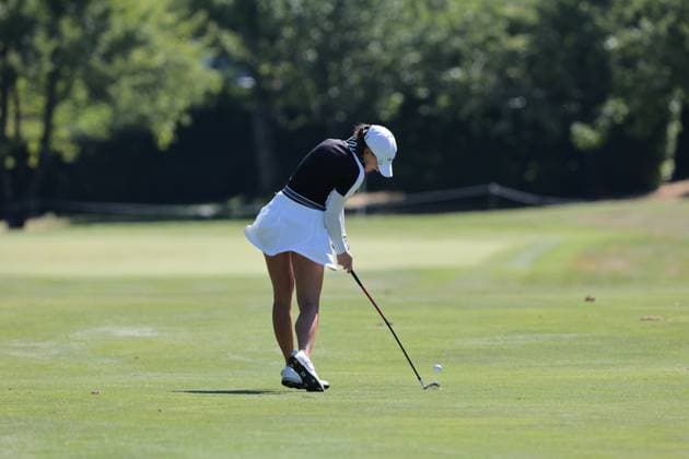 EVIAN-LES-BAINS, FRANCE - 12.07.2025: Aline Krauter (GER) of The Amundi Evian Championship at the Evian Resort Golf Club on July 12, 2025 in Evian-les-Bains, France.
