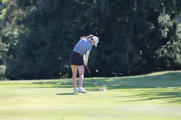 EVIAN-LES-BAINS, FRANCE - 12.07.2025: Sarah Schmelzel (USA) of The Amundi Evian Championship at the Evian Resort Golf Club on July 12, 2025 in Evian-les-Bains, France.