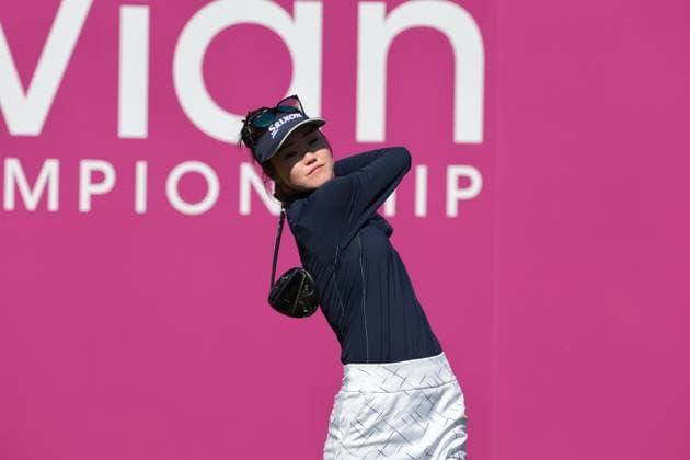 EVIAN-LES-BAINS, FRANCE - 12.07.2025: Grace Kim (AUS) of The Amundi Evian Championship at the Evian Resort Golf Club on July 12, 2025 in Evian-les-Bains, France.