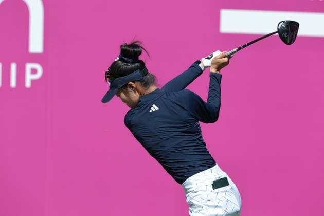 EVIAN-LES-BAINS, FRANCE - 12.07.2025: Grace Kim (AUS) of The Amundi Evian Championship at the Evian Resort Golf Club on July 12, 2025 in Evian-les-Bains, France.
