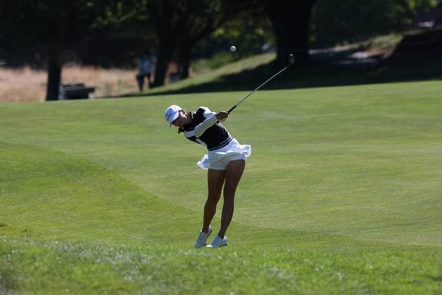 EVIAN-LES-BAINS, FRANCE - 12.07.2025: Aline Krauter (GER) of The Amundi Evian Championship at the Evian Resort Golf Club on July 12, 2025 in Evian-les-Bains, France.