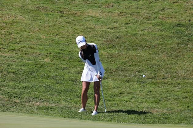 EVIAN-LES-BAINS, FRANCE - 12.07.2025: Aline Krauter (GER) of The Amundi Evian Championship at the Evian Resort Golf Club on July 12, 2025 in Evian-les-Bains, France.