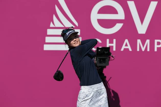 EVIAN-LES-BAINS, FRANCE - 12.07.2025: Grace Kim (AUS) of The Amundi Evian Championship at the Evian Resort Golf Club on July 12, 2025 in Evian-les-Bains, France.