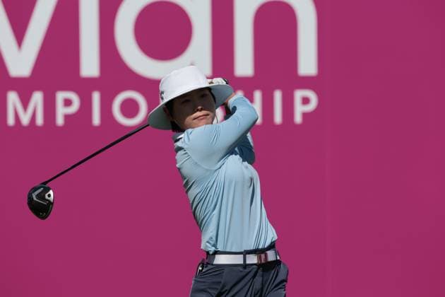 EVIAN-LES-BAINS, FRANCE - 12.07.2025: Somi Lee (KOR) of The Amundi Evian Championship at the Evian Resort Golf Club on July 12, 2025 in Evian-les-Bains, France.