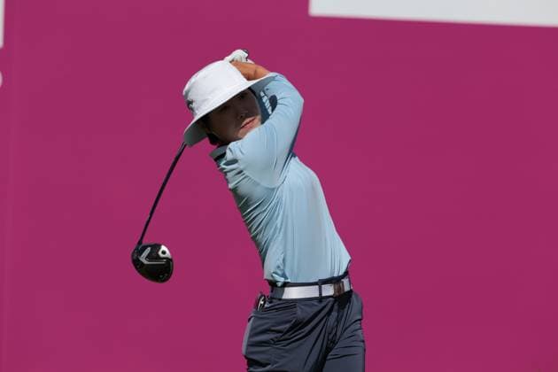 EVIAN-LES-BAINS, FRANCE - 12.07.2025: Somi Lee (KOR) of The Amundi Evian Championship at the Evian Resort Golf Club on July 12, 2025 in Evian-les-Bains, France.