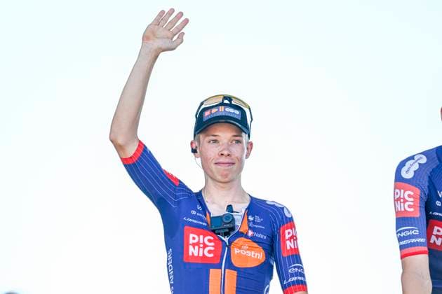 Tour de France 2025 Stage 8 LAVAL ESPACE MAYENNE, FRANCE - JULY 12 : Van Den Broek Frank (NED) of Team Picnic PostNL on stage before the start of the race during stage 8 of the 112th edition of Tour de France an UCI World Tour 2.UWT cycling road race stage for Men Elite of 174 km with start in Saint-Meen-le-Grand and finish in Laval Espace Mayenne on July 12, 2025 in Laval Espace Mayenne, France, 12 07 2025 ( Motordriver Kenny Verfaillie - Laval Espace Mayenne France  Copyright: xJanxDexMeuleneirx