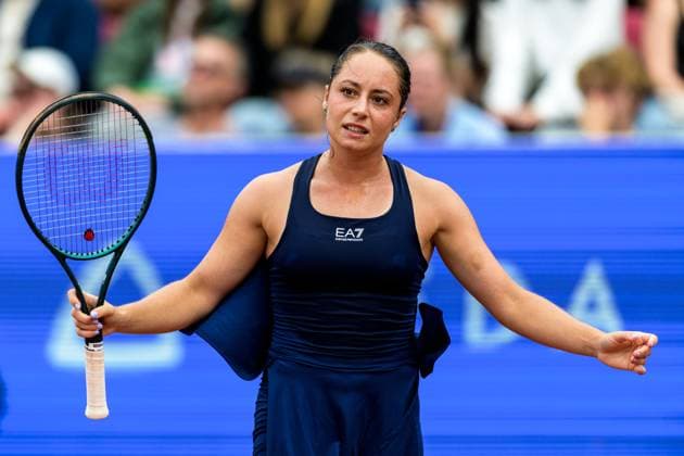 250712 Katarzyna Kawa of Poland looks dejected during the singles final of Nordea Open on July 12, 2025 in Bastad Photo Mathilda Schuler BILDBYRAN kod MA MA0844 tennis wta 125 nordea open singelfinal dam bbeng depp  Copyright: MATHILDAxSCHULER BB250712MA065