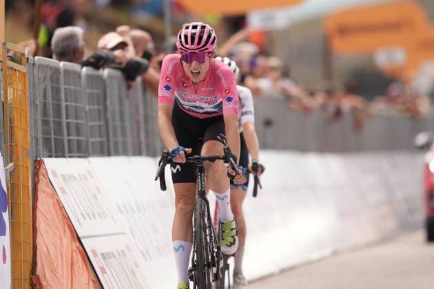 Movistar Team™s Reusser Marlen during the 7th stage of the Giro d™Italia Women, from Fermignano to Monte Nerone, Italy Saturday, July 12, 2025. - cycling .  Copyright: xMassimoxPaolone LaPressex