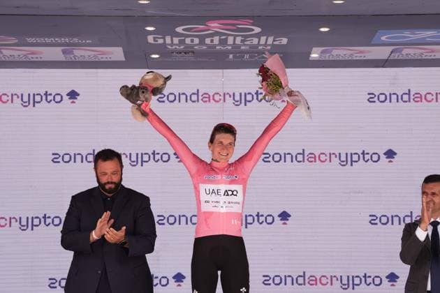 Uae Team Adq™s Longo Borghini Elisa during the 7th stage of the Giro d™Italia Women, from Fermignano to Monte Nerone, Italy Saturday, July 12, 2025. - cycling .  Copyright: xMassimoxPaolone LaPressex