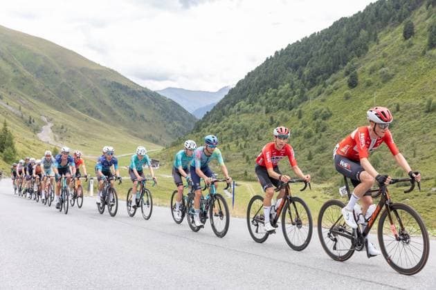 CYCLING - Tour of Austria 2025 KUEHTAI,AUSTRIA,12.JUL.25 - CYCLING - Tour of Austria, stage 3, Innsbruck - Kuehtai. Image shows the peloton.  GEPAxpictures xMichaelxKristen