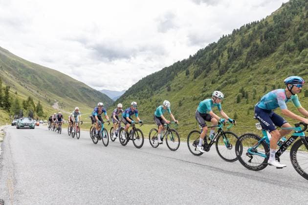 CYCLING - Tour of Austria 2025 KUEHTAI,AUSTRIA,12.JUL.25 - CYCLING - Tour of Austria, stage 3, Innsbruck - Kuehtai. Image shows the peloton.  GEPAxpictures xMichaelxKristen