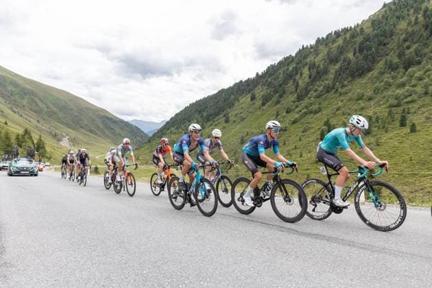 CYCLING - Tour of Austria 2025 KUEHTAI,AUSTRIA,12.JUL.25 - CYCLING - Tour of Austria, stage 3, Innsbruck - Kuehtai. Image shows the peloton.  GEPAxpictures xMichaelxKristen