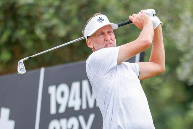 LIV Golf Andalucia - Day Two Ian Poulter of Majesticks GC plays a shot on day two of LIV Golf Andalucia at Valderrama in Cadiz, Spain, on July 12, 2025. Sotogrande Cadiz Spain  Copyright: xDAXxImagesx originalFilename:daximages-livgolfa250712_npjIM.jpg