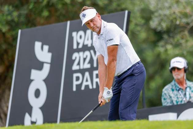 LIV Golf Andalucia - Day Two Ian Poulter of Majesticks GC plays a shot on day two of LIV Golf Andalucia at Valderrama in Cadiz, Spain, on July 12, 2025. Sotogrande Cadiz Spain  Copyright: xDAXxImagesx originalFilename:daximages-livgolfa250712_npYYq.jpg