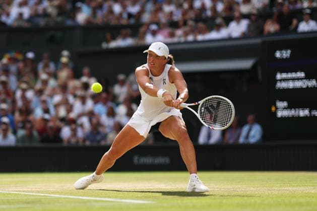Iga Swiatek during the Ladies Singles Final Wimbledon Tennis Championships, Day 13, The All England Lawn Tennis and Croquet Club, London, UK - 12 Jul 2025London The All England Lawn Tennis and United Kingdom  Copyright: xEllaxLing Shutterstockx 15392295n