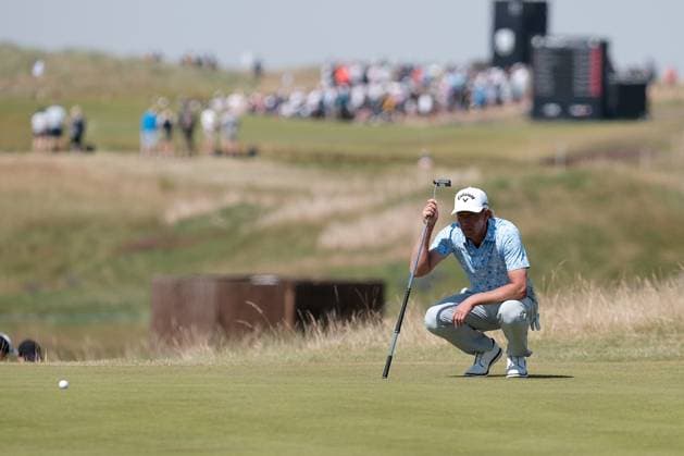 UK: The Genesis Scottish Open at The Renaissance Club, North Berwick, Scotland on 12 July 2025: Pictured: Marcel Siem (Germany) on the 7th green during the third round of the Genesis Scottish Open 2025 at The Renaissance Club, North Berwick, Scotland North Berwick The Renaissance Club Scotland Copyright: xAlexxToddx