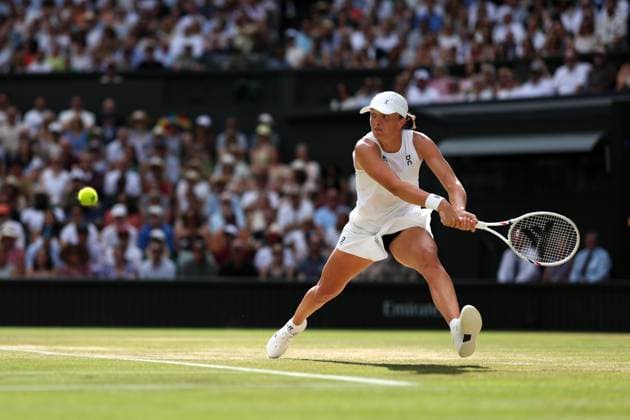 Iga Swiatek during the Ladies Singles Final Wimbledon Tennis Championships, Day 13, The All England Lawn Tennis and Croquet Club, London, UK - 12 Jul 2025London The All England Lawn Tennis and United Kingdom  Copyright: xEllaxLing Shutterstockx 15392295o